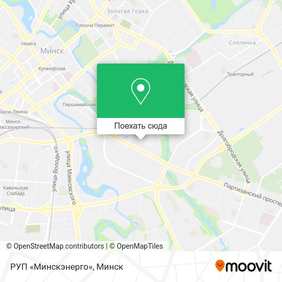 Карта РУП «Минскэнерго»