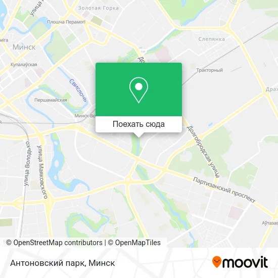 Карта Антоновский парк