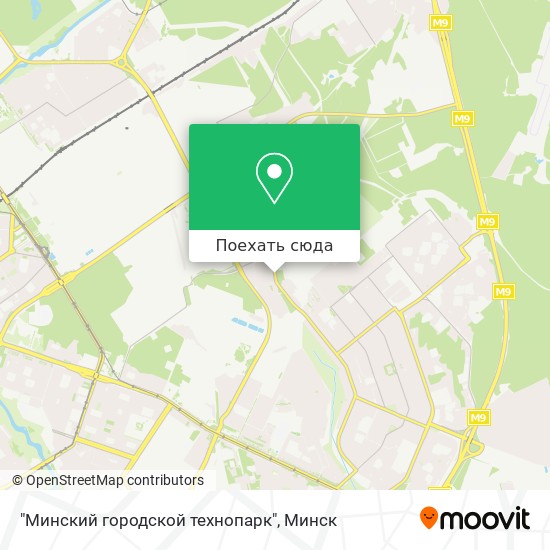 Карта "Минский городской технопарк"
