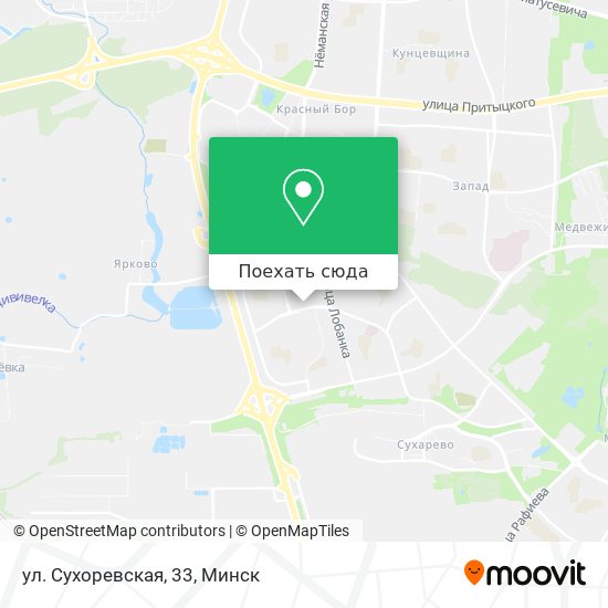 Карта ул. Сухоревская, 33