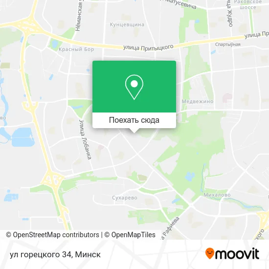 Карта ул горецкого 34