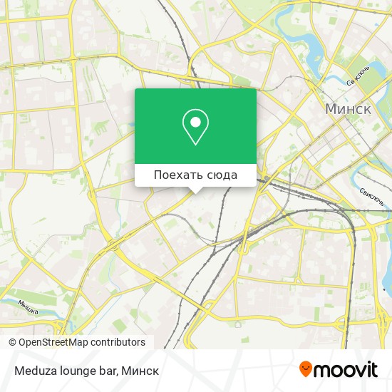 Карта Meduza lounge bar