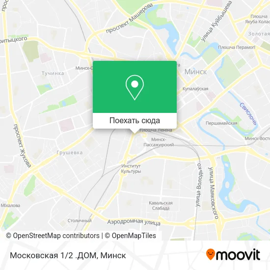 Карта Московская 1/2 .ДОМ