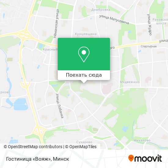 Карта Гостиница «Вояж»