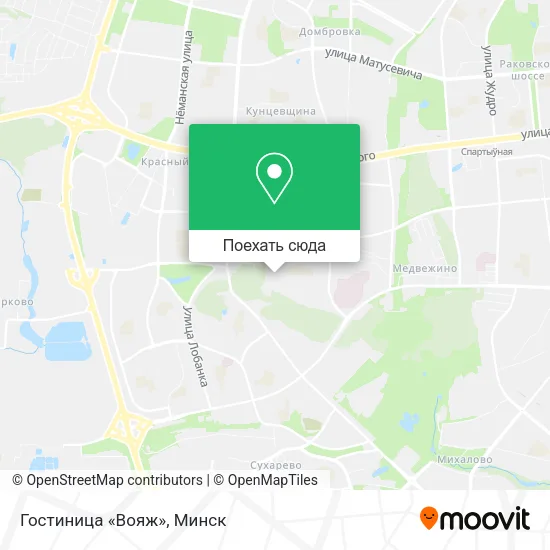 Карта Гостиница «Вояж»