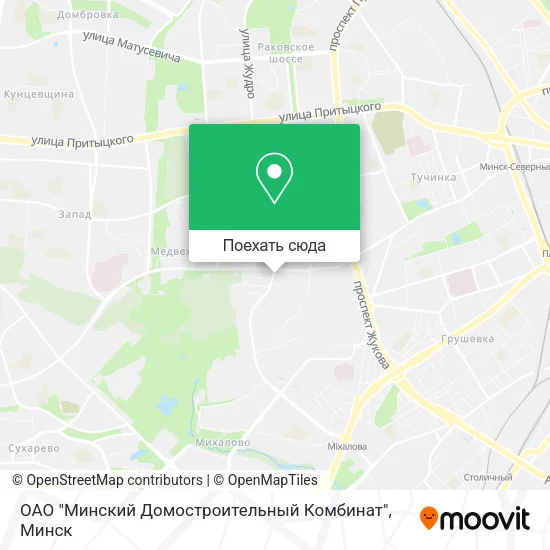 Карта ОАО "Минский Домостроительный Комбинат"