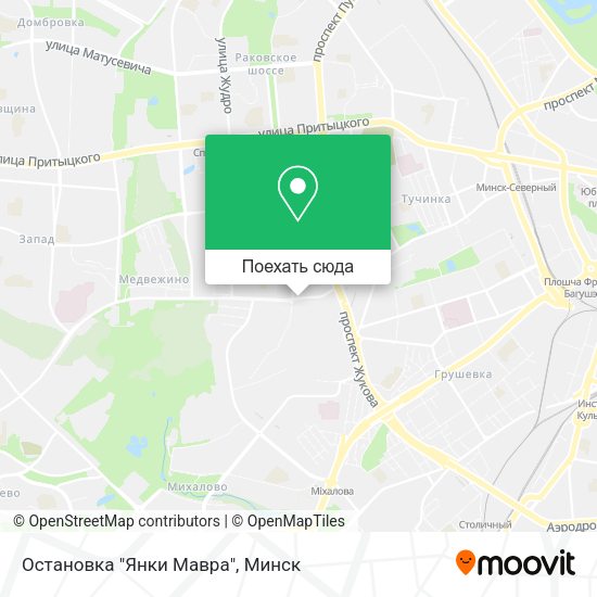 Карта Остановка "Янки Мавра"