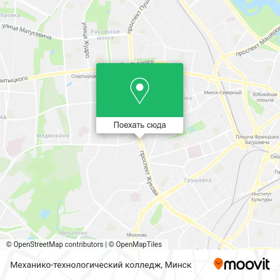 Карта Механико-технологический колледж