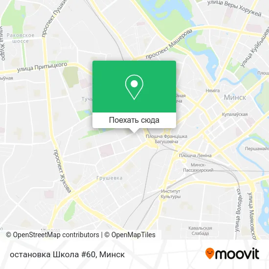 Карта остановка Школа #60