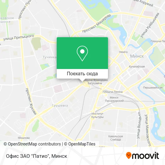 Карта Офис ЗАО "Патио"