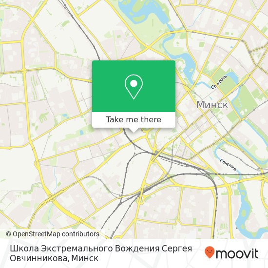 Карта Школа Экстремального Вождения Сергея Овчинникова