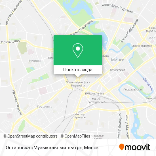 Карта Остановка «Музыкальный театр»