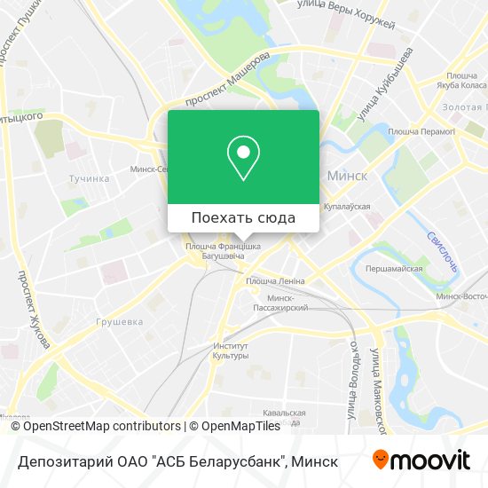 Карта Депозитарий ОАО "АСБ Беларусбанк"