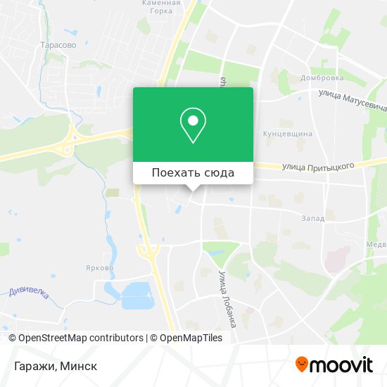 Карта Гаражи