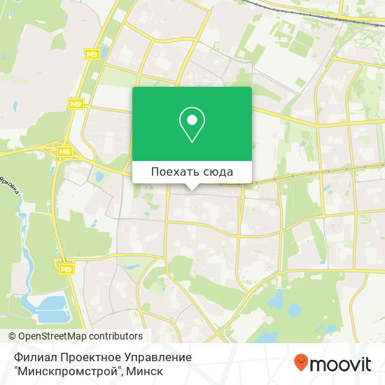 Карта Филиал Проектное Управление "Минскпромстрой"