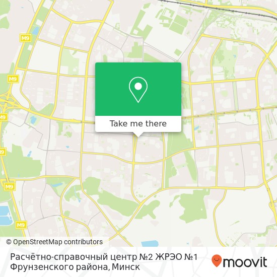 Карта Расчётно-справочный центр №2 ЖРЭО №1 Фрунзенского района