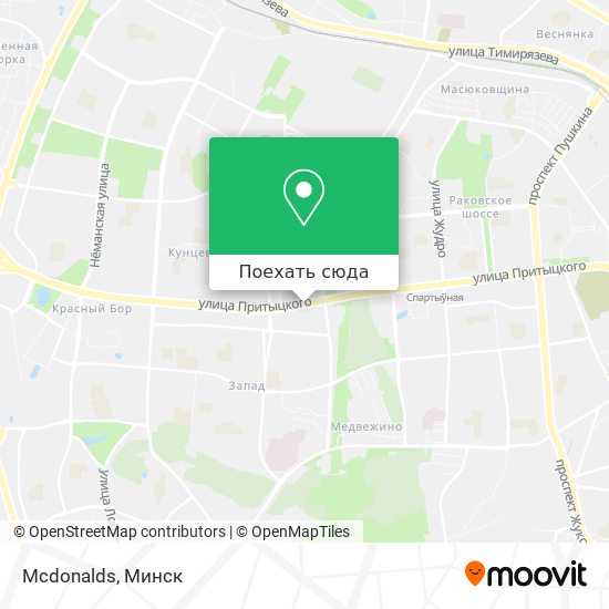 Карта Mcdonalds