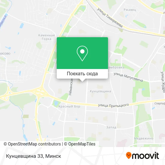 Карта Кунцевщина 33