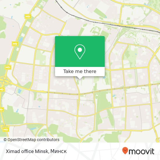 Карта Ximad office Minsk
