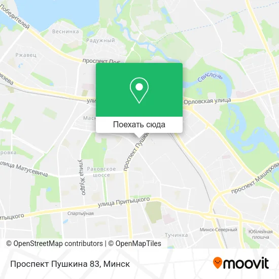 Карта Проспект Пушкина 83