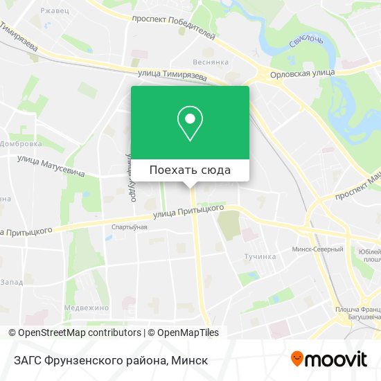 Карта ЗАГС Фрунзенского района