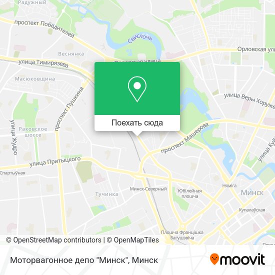 Карта Моторвагонное депо "Минск"