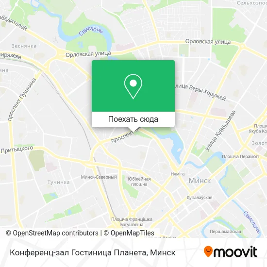 Карта Конференц-зал Гостиница Планета
