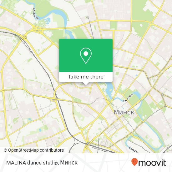 Карта MALINA dance studiø