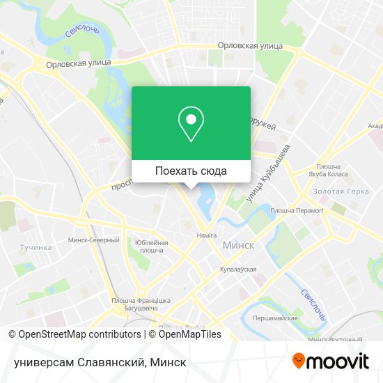 Карта универсам Славянский