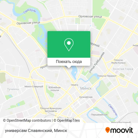 Карта универсам Славянский