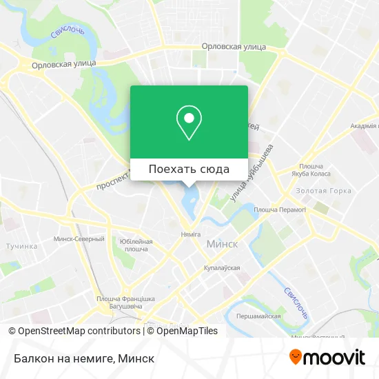 Карта Балкон на немиге