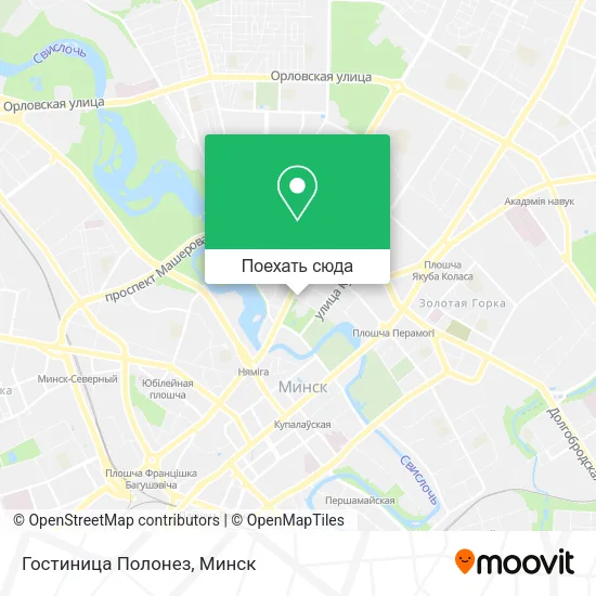 Карта Гостиница Полонез