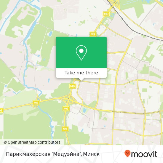 Карта Парикмахерская "Медуэйна"
