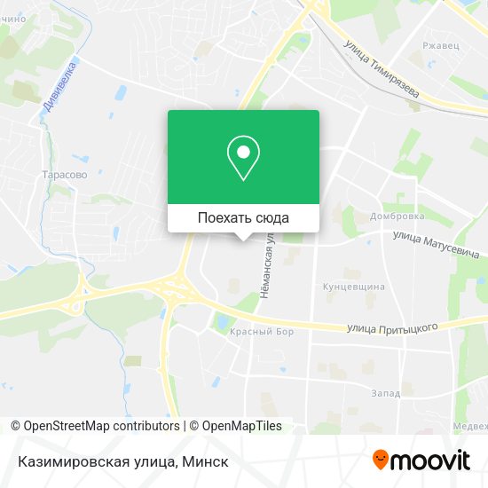Карта Казимировская улица