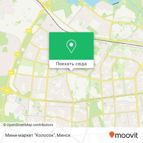 Карта Мини-маркет "Колосок"