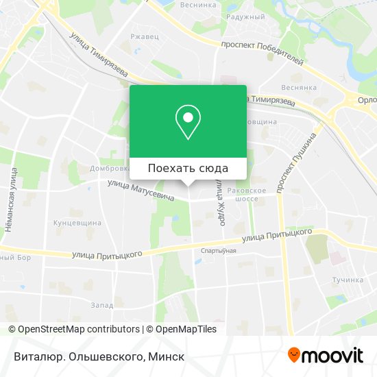 Карта Виталюр. Ольшевского