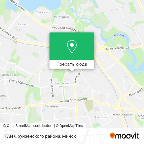 Карта ГАИ Фрунзенского района