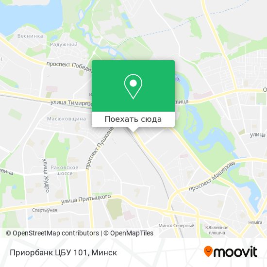 Карта Приорбанк ЦБУ 101