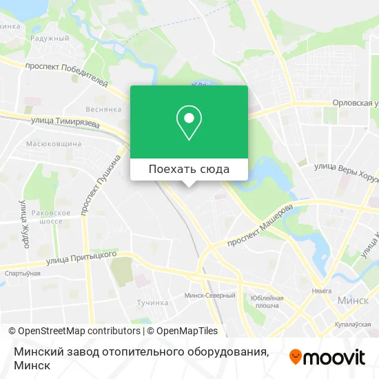 Карта Минский завод отопительного оборудования