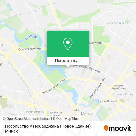 Карта Посольство Азербайджана (Новое Здание)