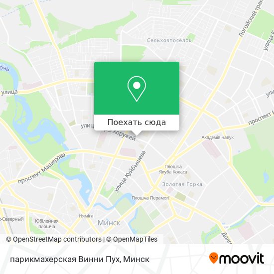 Карта парикмахерская Винни Пух