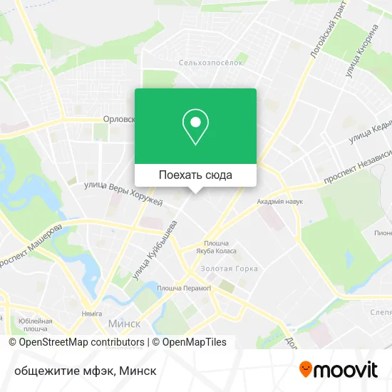 Карта общежитие мфэк