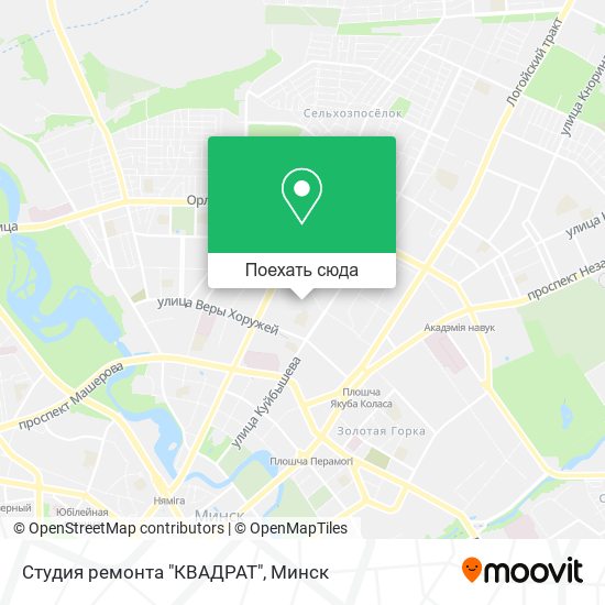 Карта Студия ремонта "КВАДРАТ"