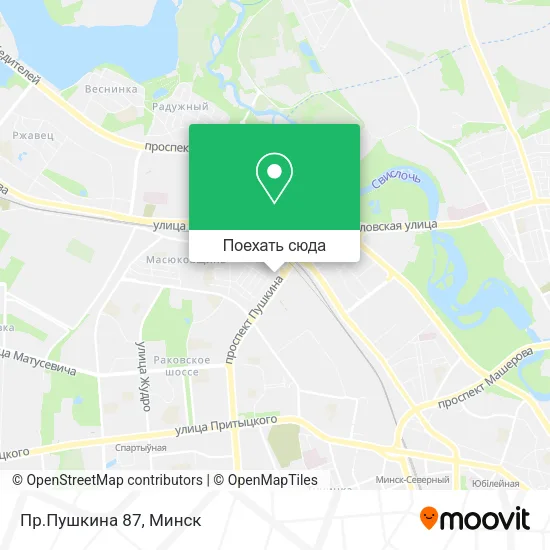 Карта Пр.Пушкина 87