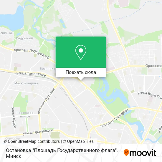 Карта Остановка "Площадь Государственного флага"