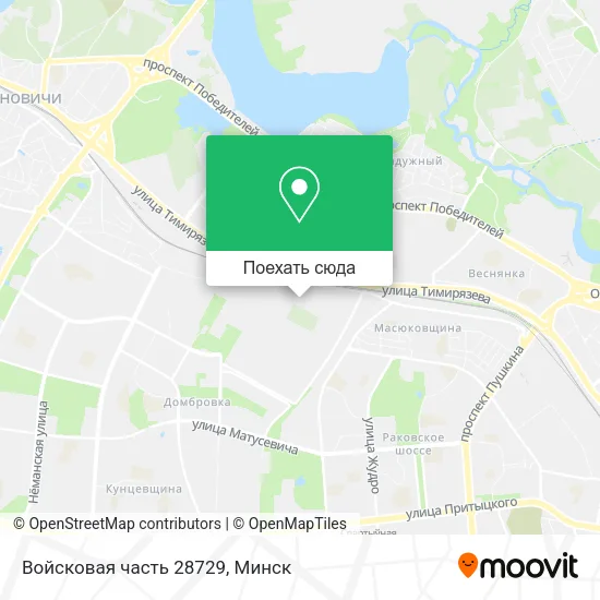 Карта Войсковая часть 28729