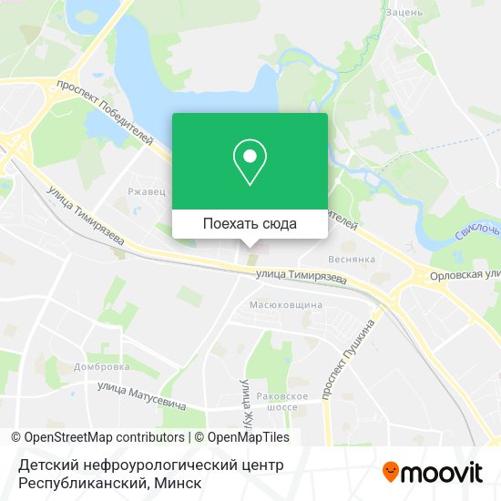 Карта Детский нефроурологический центр Республиканский