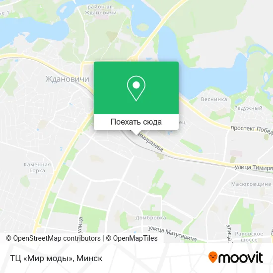 Карта ТЦ «Мир моды»