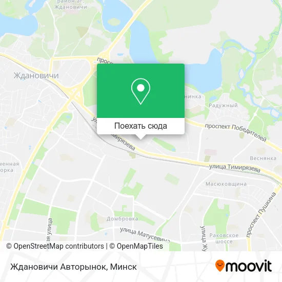 Карта Ждановичи Авторынок