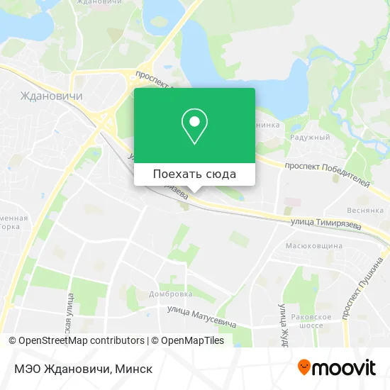 Карта МЭО Ждановичи